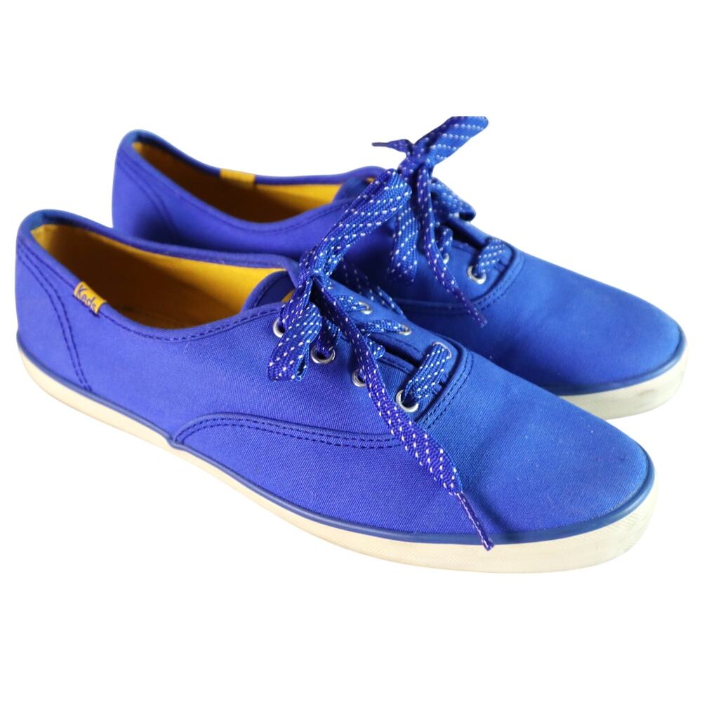 Keds Blue Canvas Lace-Up Sneakers